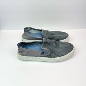Olukai Lae'ahi Shoes Mens 11.5 Gray Pavement Slip On Casual Comfort Sneakers